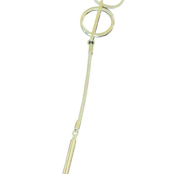 Kenneth Cole Stamped Gold Pendant Necklace Professional Business Office Wear - Picture 4 of 8